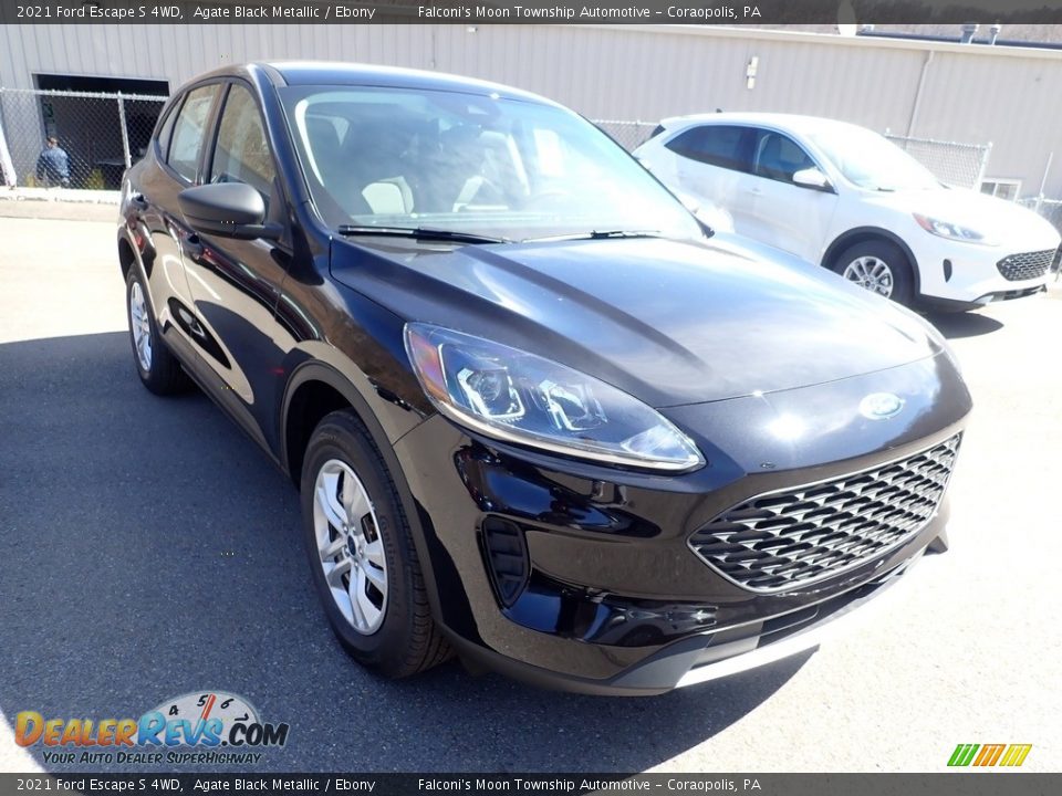 Agate Black Metallic 2021 Ford Escape S 4WD Photo #3