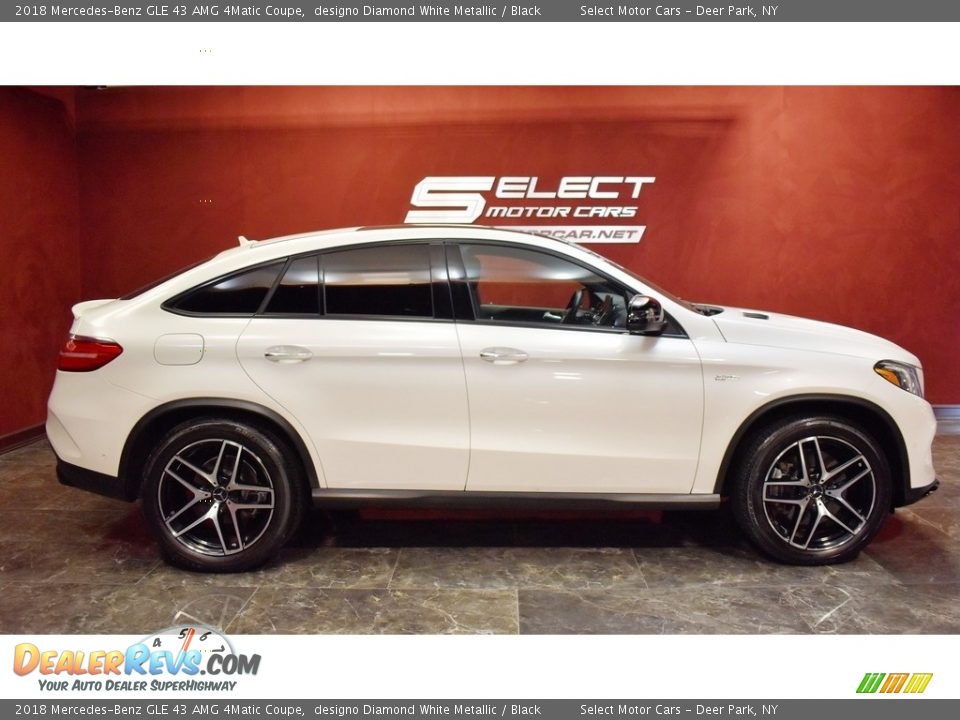 2018 Mercedes-Benz GLE 43 AMG 4Matic Coupe designo Diamond White Metallic / Black Photo #4