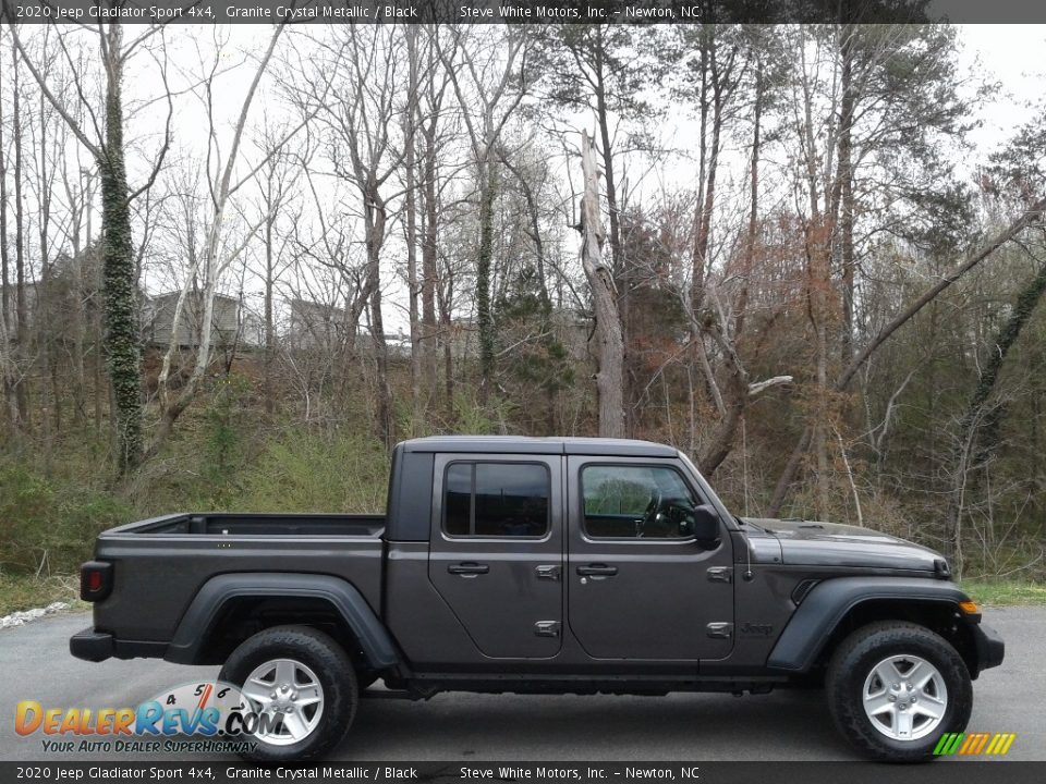 2020 Jeep Gladiator Sport 4x4 Granite Crystal Metallic / Black Photo #5