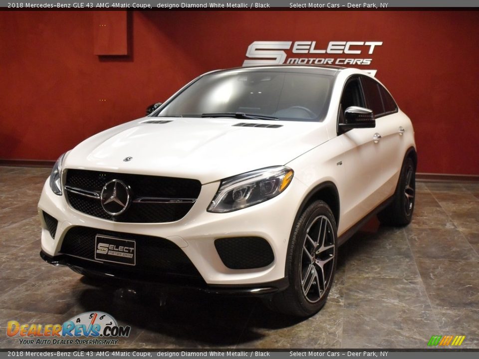 2018 Mercedes-Benz GLE 43 AMG 4Matic Coupe designo Diamond White Metallic / Black Photo #7