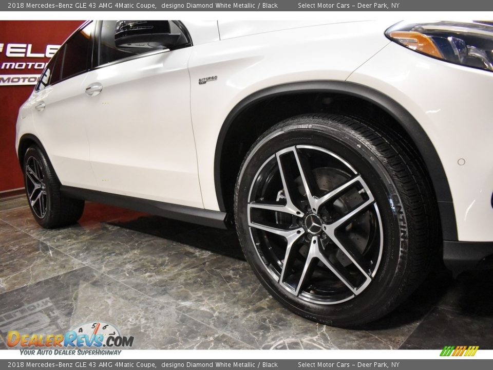 2018 Mercedes-Benz GLE 43 AMG 4Matic Coupe designo Diamond White Metallic / Black Photo #8