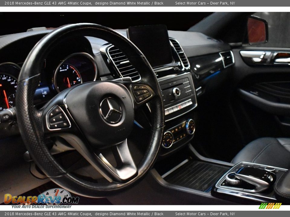 2018 Mercedes-Benz GLE 43 AMG 4Matic Coupe designo Diamond White Metallic / Black Photo #14