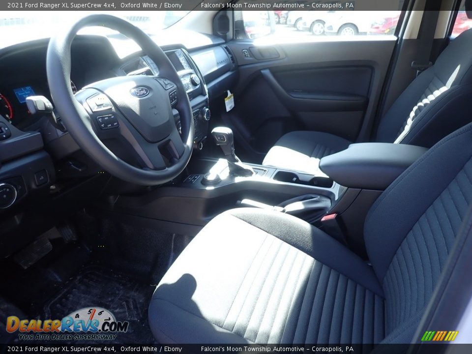 2021 Ford Ranger XL SuperCrew 4x4 Oxford White / Ebony Photo #10