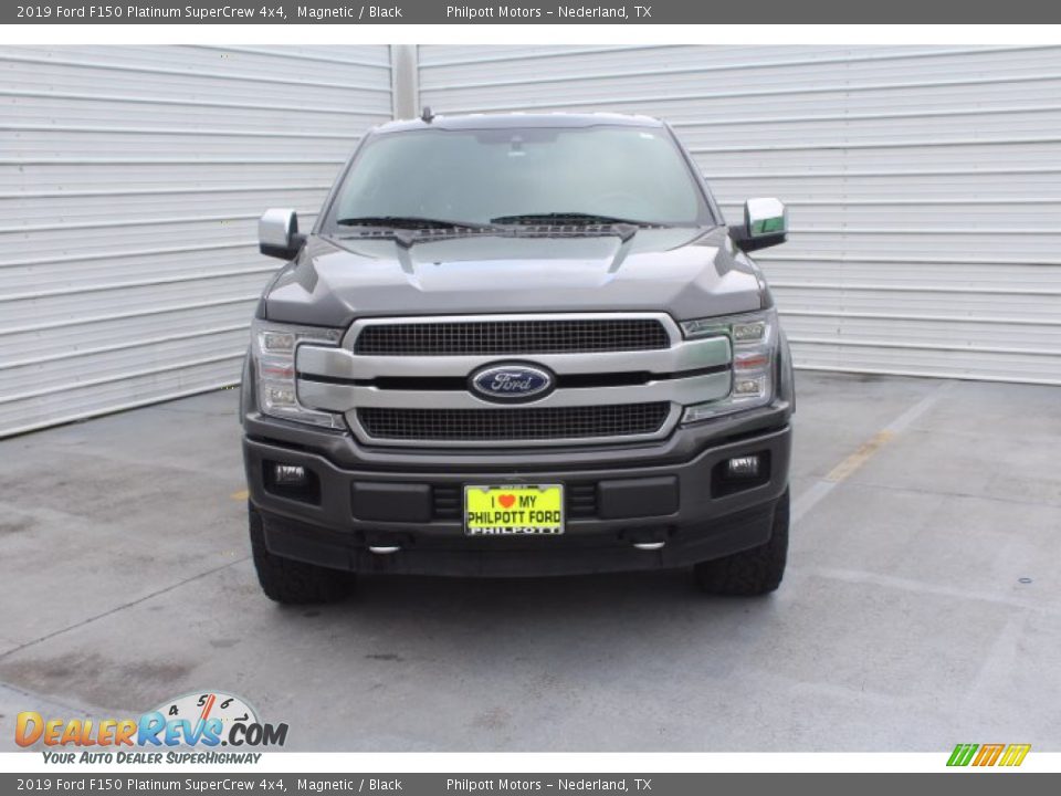 2019 Ford F150 Platinum SuperCrew 4x4 Magnetic / Black Photo #3