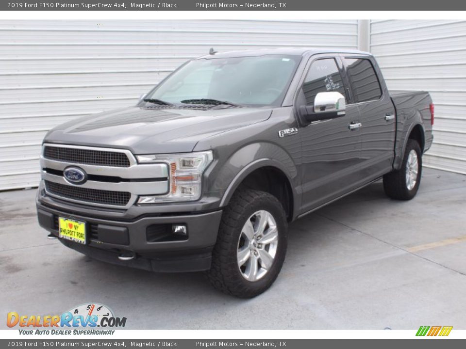 2019 Ford F150 Platinum SuperCrew 4x4 Magnetic / Black Photo #4