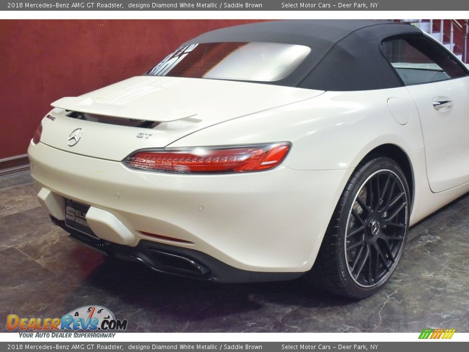 2018 Mercedes-Benz AMG GT Roadster designo Diamond White Metallic / Saddle Brown Photo #7