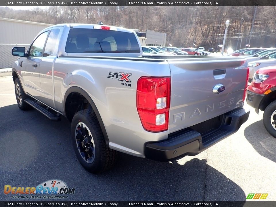 2021 Ford Ranger STX SuperCab 4x4 Iconic Silver Metallic / Ebony Photo #6