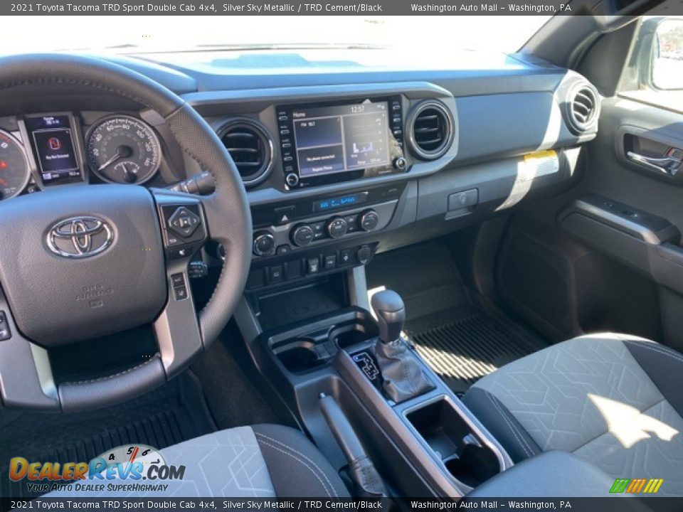 2021 Toyota Tacoma TRD Sport Double Cab 4x4 Silver Sky Metallic / TRD Cement/Black Photo #3