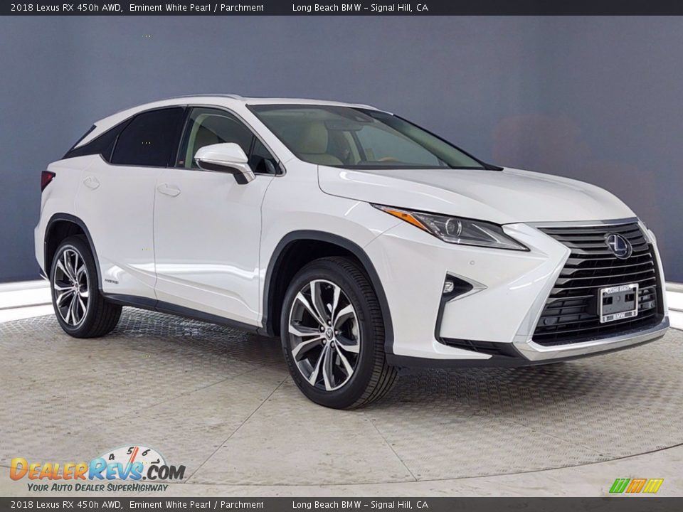 2018 Lexus RX 450h AWD Eminent White Pearl / Parchment Photo #1