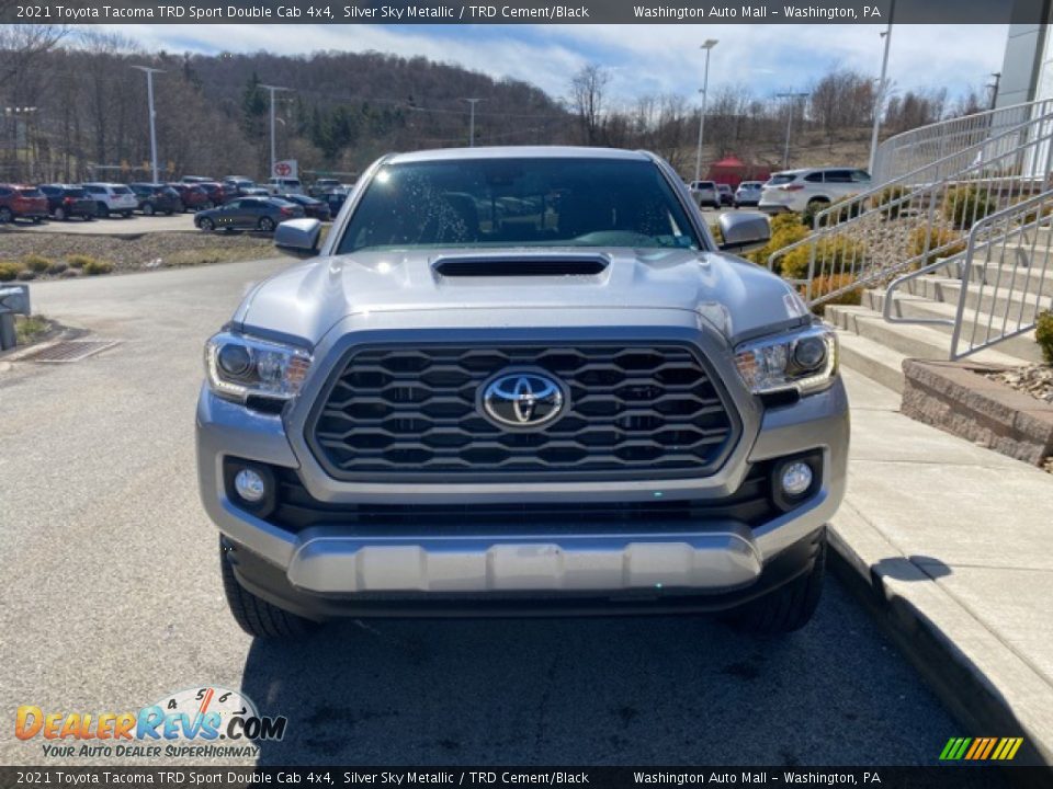 2021 Toyota Tacoma TRD Sport Double Cab 4x4 Silver Sky Metallic / TRD Cement/Black Photo #11