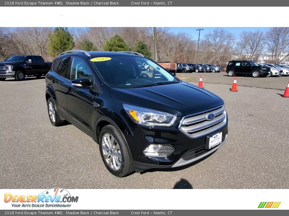 2018 Ford Escape Titanium 4WD Shadow Black / Charcoal Black Photo #1