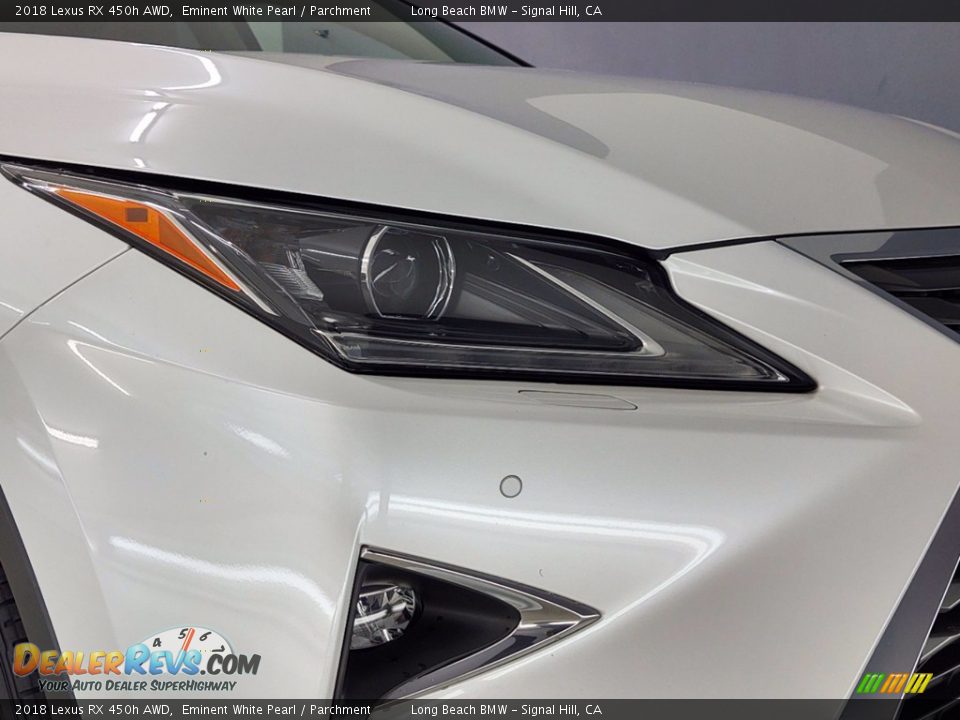 2018 Lexus RX 450h AWD Eminent White Pearl / Parchment Photo #7