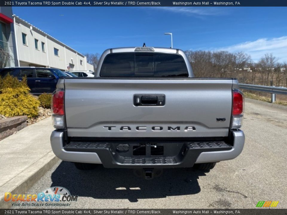 2021 Toyota Tacoma TRD Sport Double Cab 4x4 Silver Sky Metallic / TRD Cement/Black Photo #14