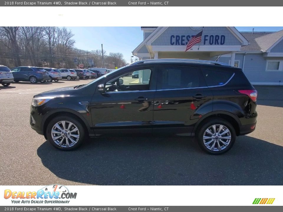 2018 Ford Escape Titanium 4WD Shadow Black / Charcoal Black Photo #4