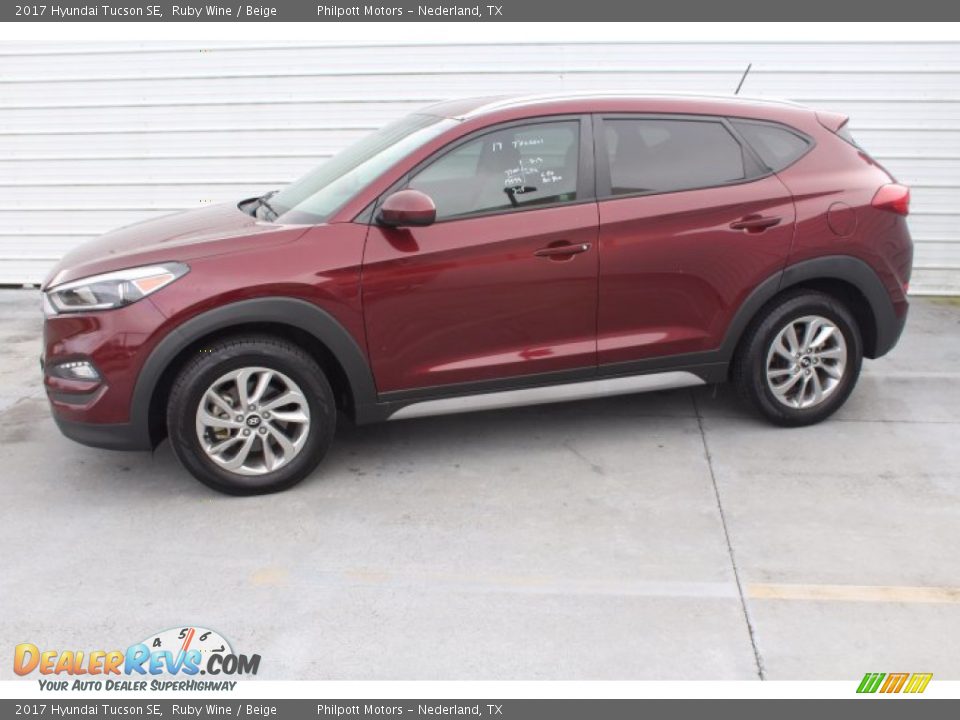 2017 Hyundai Tucson SE Ruby Wine / Beige Photo #5
