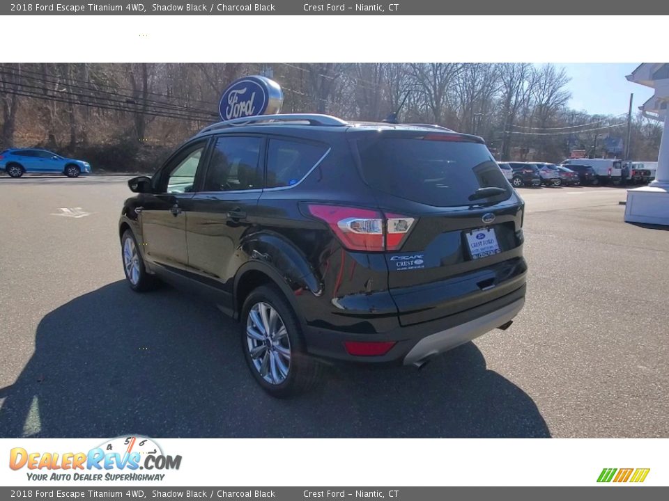 2018 Ford Escape Titanium 4WD Shadow Black / Charcoal Black Photo #5