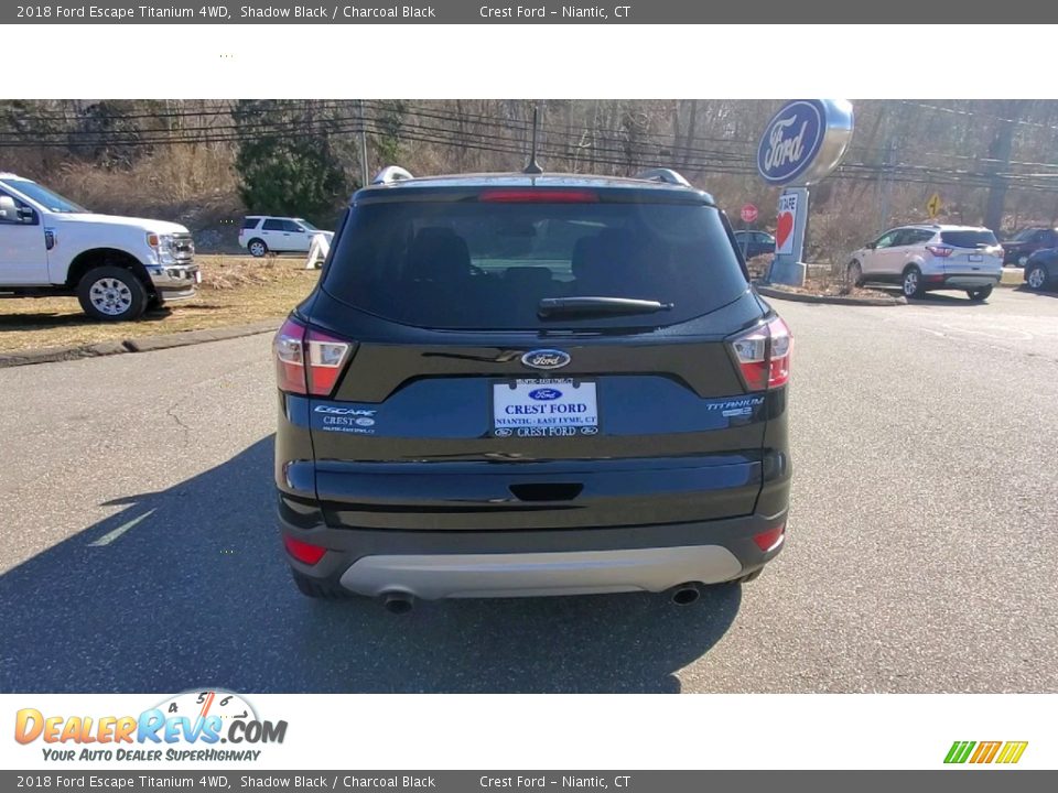 2018 Ford Escape Titanium 4WD Shadow Black / Charcoal Black Photo #6