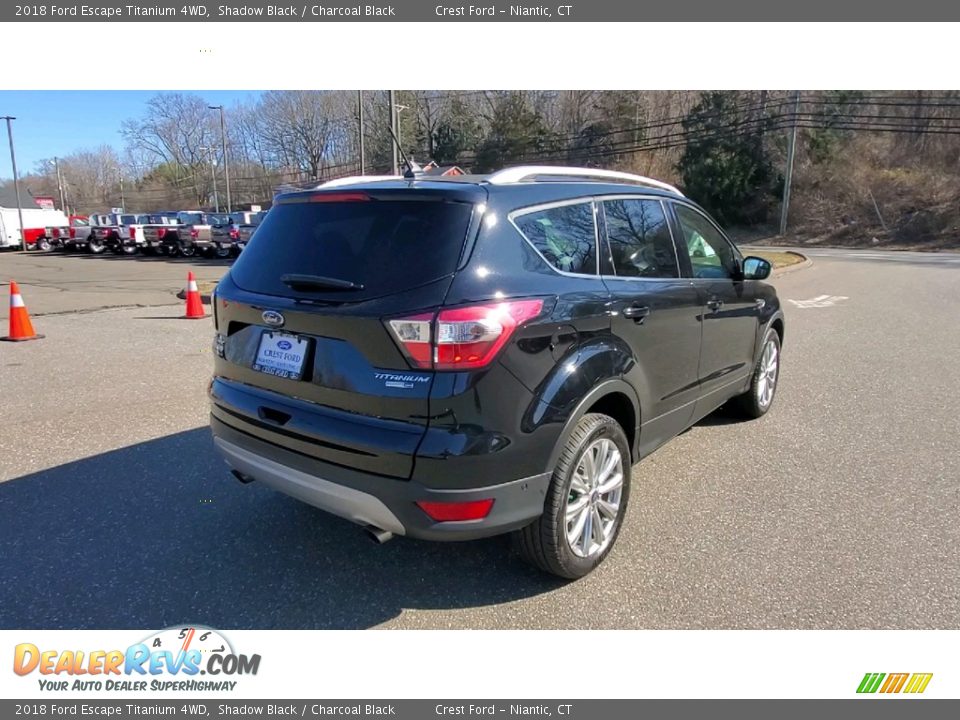 2018 Ford Escape Titanium 4WD Shadow Black / Charcoal Black Photo #7