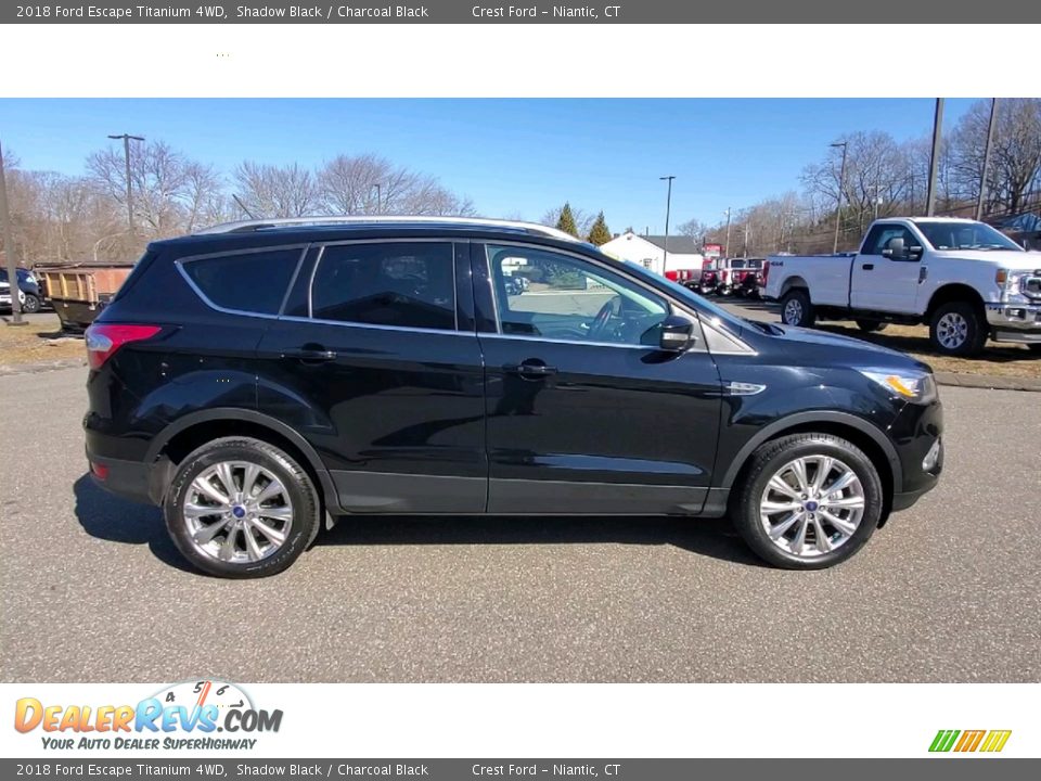 2018 Ford Escape Titanium 4WD Shadow Black / Charcoal Black Photo #8