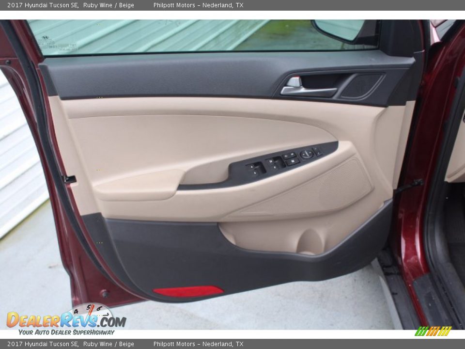 2017 Hyundai Tucson SE Ruby Wine / Beige Photo #10