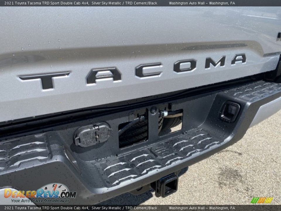 2021 Toyota Tacoma TRD Sport Double Cab 4x4 Silver Sky Metallic / TRD Cement/Black Photo #22
