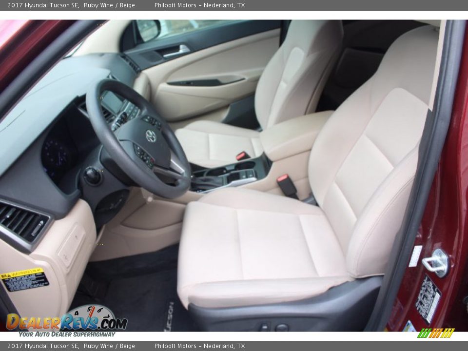 2017 Hyundai Tucson SE Ruby Wine / Beige Photo #11