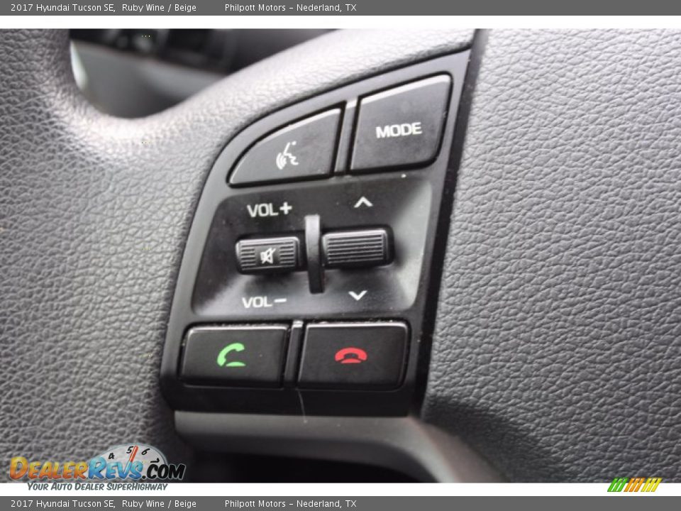 2017 Hyundai Tucson SE Ruby Wine / Beige Photo #12