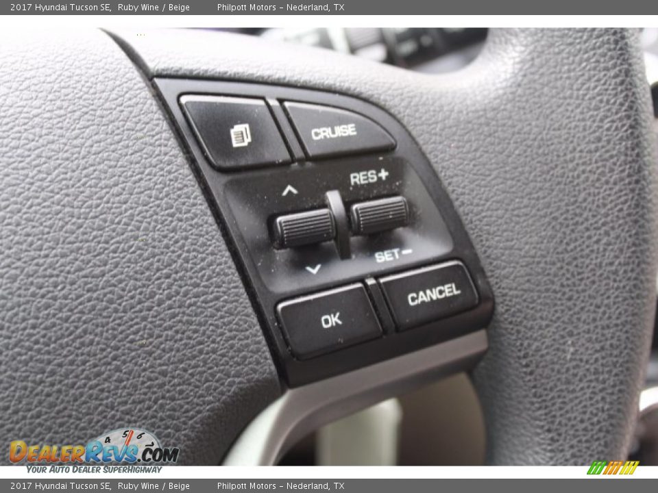 2017 Hyundai Tucson SE Ruby Wine / Beige Photo #13