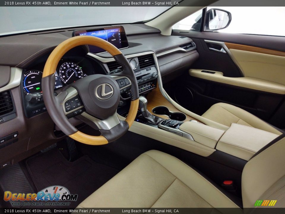 Parchment Interior - 2018 Lexus RX 450h AWD Photo #16