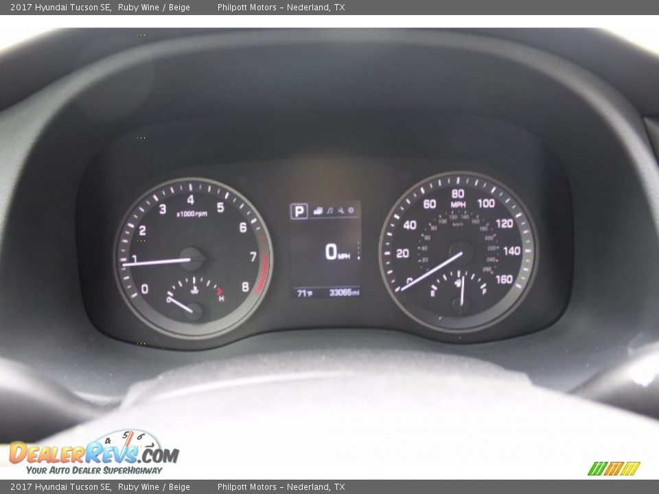 2017 Hyundai Tucson SE Ruby Wine / Beige Photo #14