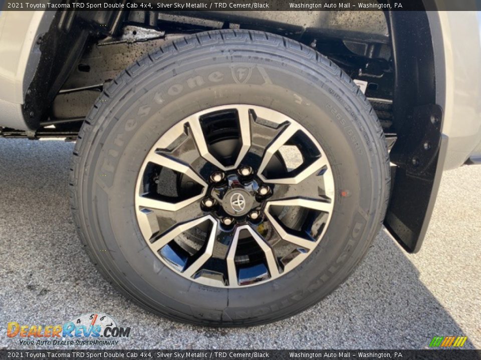 2021 Toyota Tacoma TRD Sport Double Cab 4x4 Silver Sky Metallic / TRD Cement/Black Photo #29