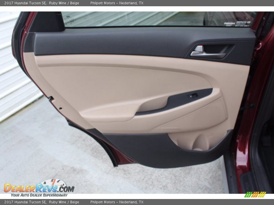 2017 Hyundai Tucson SE Ruby Wine / Beige Photo #19