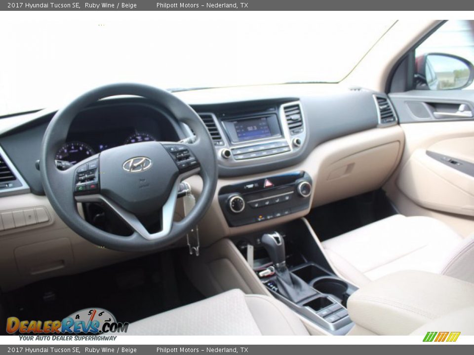 2017 Hyundai Tucson SE Ruby Wine / Beige Photo #21