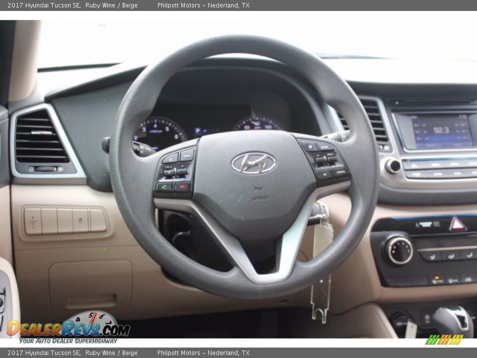 2017 Hyundai Tucson SE Ruby Wine / Beige Photo #22
