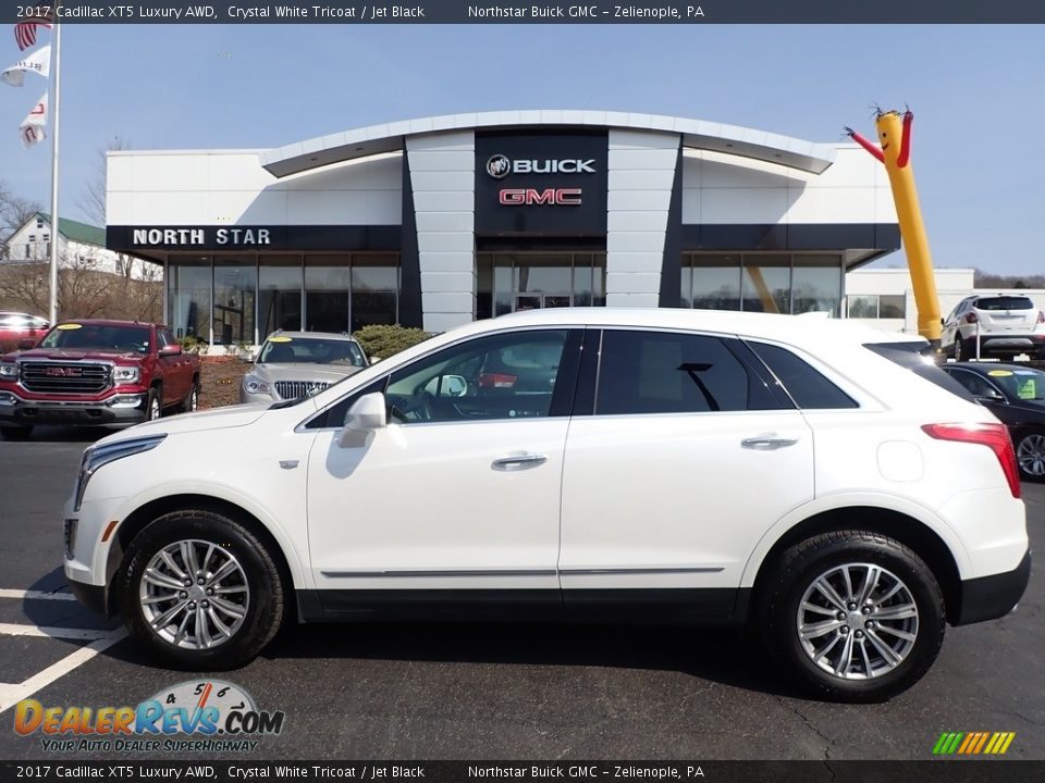 2017 Cadillac XT5 Luxury AWD Crystal White Tricoat / Jet Black Photo #13