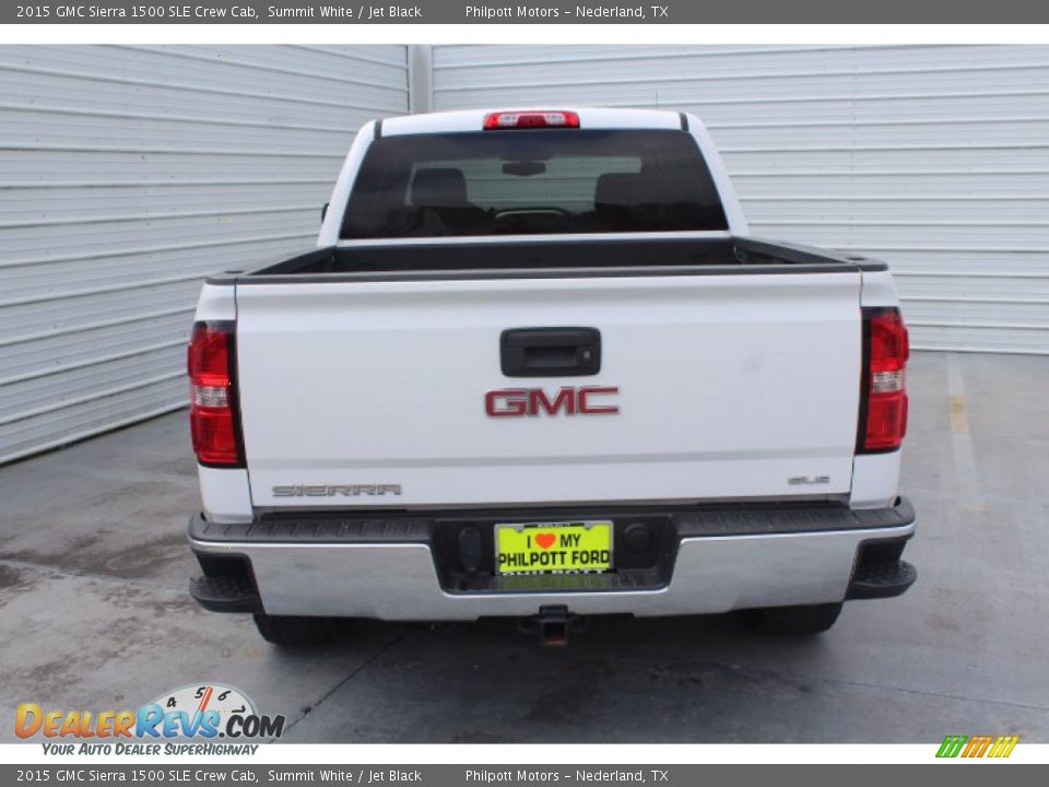 2015 GMC Sierra 1500 SLE Crew Cab Summit White / Jet Black Photo #8