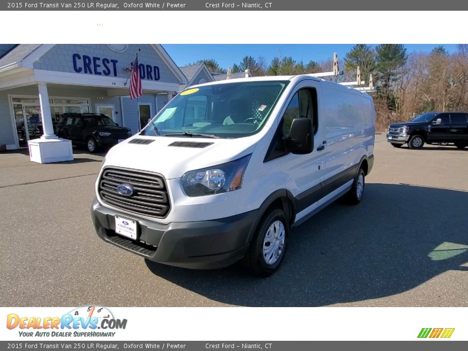 2015 Ford Transit Van 250 LR Regular Oxford White / Pewter Photo #3