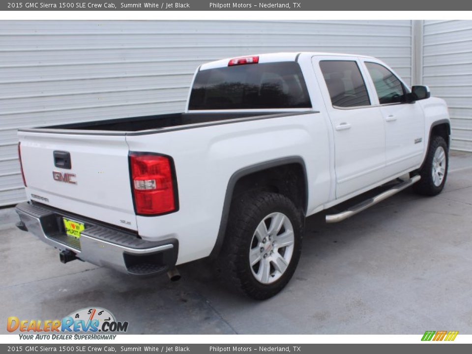 2015 GMC Sierra 1500 SLE Crew Cab Summit White / Jet Black Photo #9