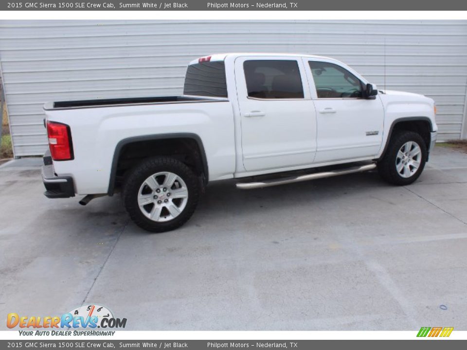 Summit White 2015 GMC Sierra 1500 SLE Crew Cab Photo #10