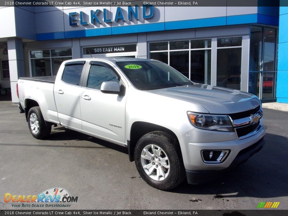 2018 Chevrolet Colorado LT Crew Cab 4x4 Silver Ice Metallic / Jet Black Photo #1