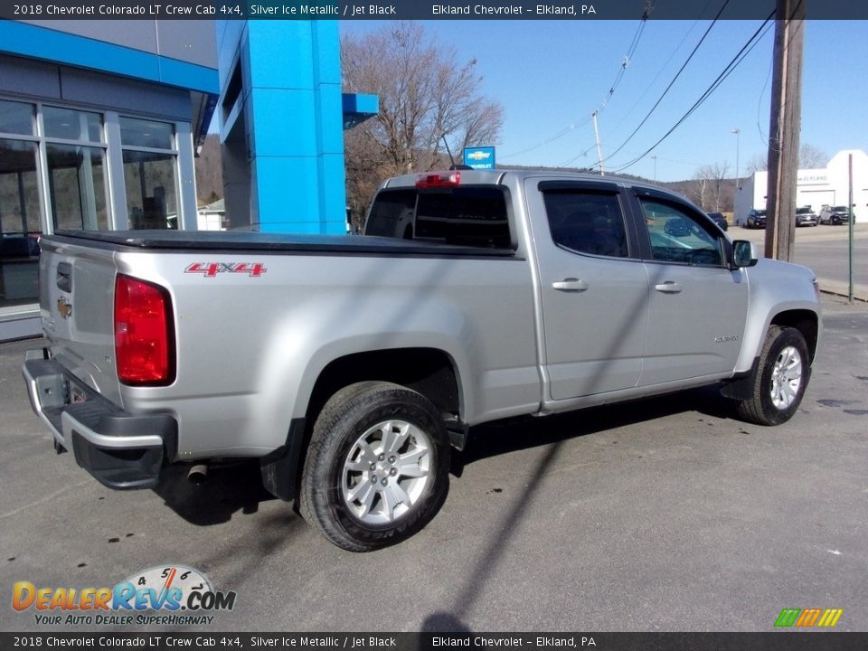 2018 Chevrolet Colorado LT Crew Cab 4x4 Silver Ice Metallic / Jet Black Photo #3