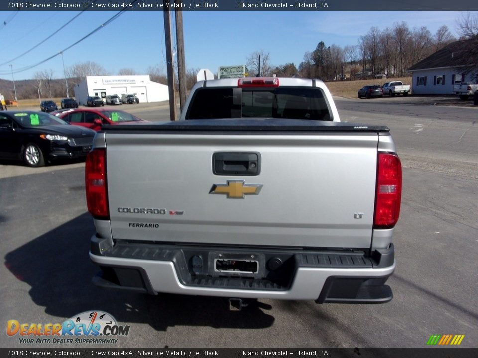 2018 Chevrolet Colorado LT Crew Cab 4x4 Silver Ice Metallic / Jet Black Photo #4