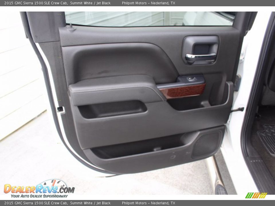 Door Panel of 2015 GMC Sierra 1500 SLE Crew Cab Photo #20