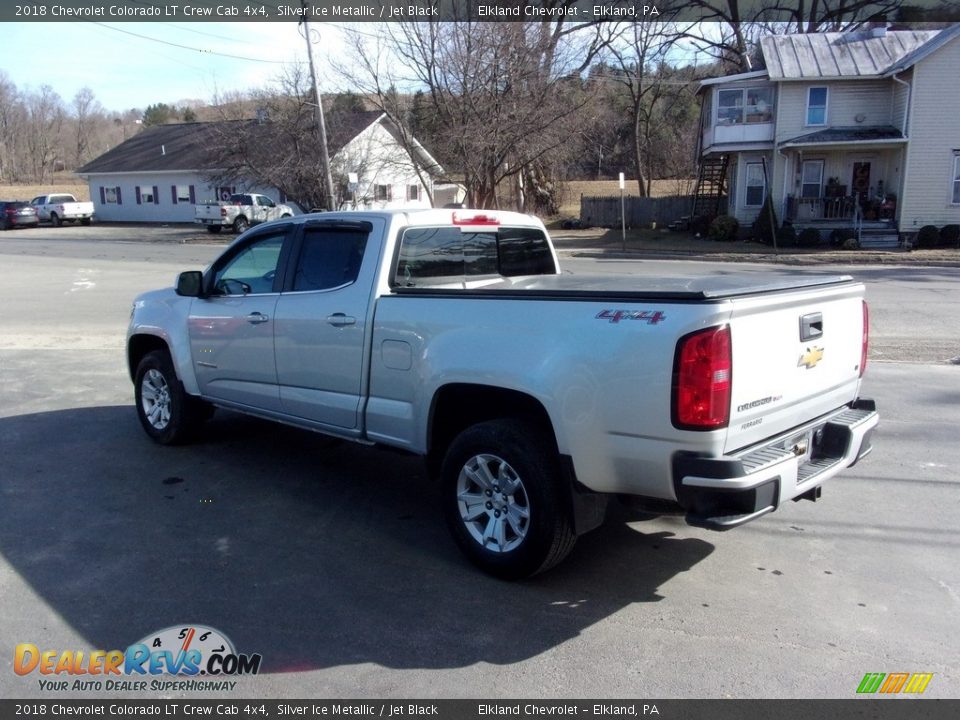 2018 Chevrolet Colorado LT Crew Cab 4x4 Silver Ice Metallic / Jet Black Photo #5