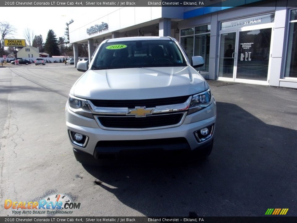 2018 Chevrolet Colorado LT Crew Cab 4x4 Silver Ice Metallic / Jet Black Photo #7