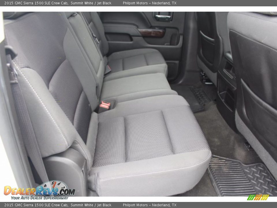 Rear Seat of 2015 GMC Sierra 1500 SLE Crew Cab Photo #26