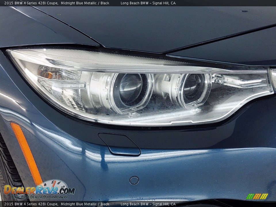 2015 BMW 4 Series 428i Coupe Midnight Blue Metallic / Black Photo #7