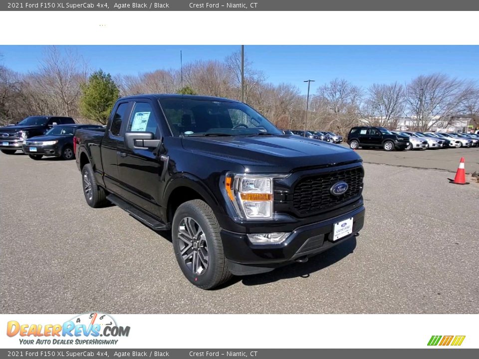 2021 Ford F150 XL SuperCab 4x4 Agate Black / Black Photo #1