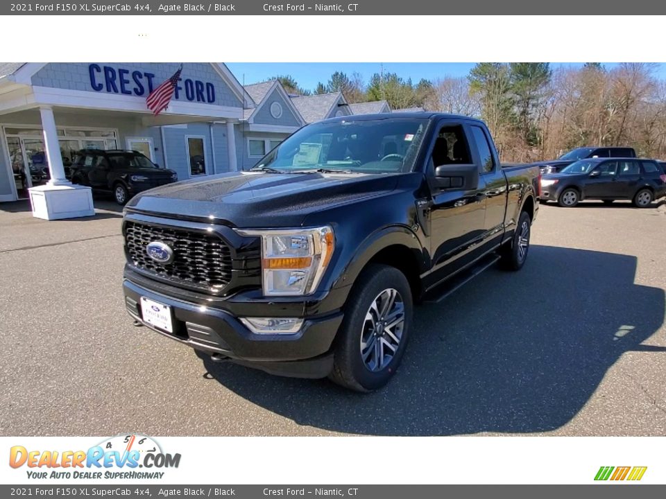 2021 Ford F150 XL SuperCab 4x4 Agate Black / Black Photo #3