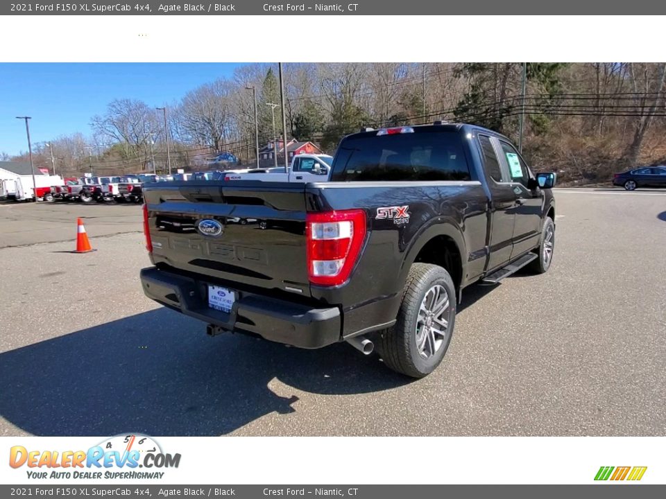 2021 Ford F150 XL SuperCab 4x4 Agate Black / Black Photo #7